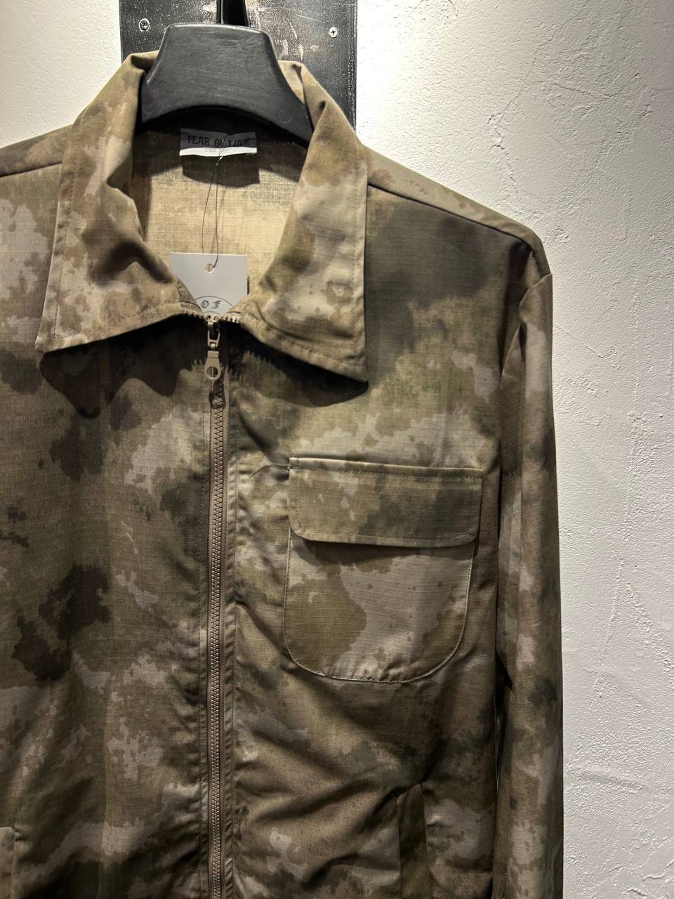 Giacca Camouflage Zip-Up – Military Green